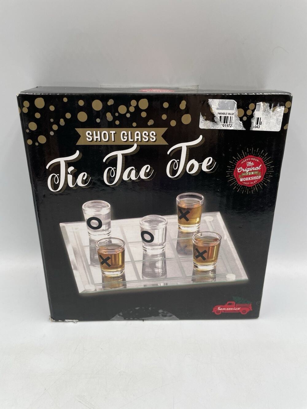 The Original Fun Workshop Shot Glass Adult Tic Tac Toe Gift New in Original Box